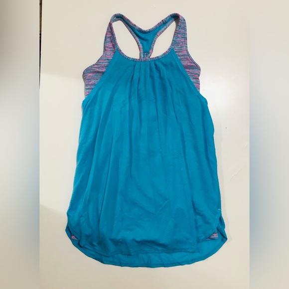 Blue and pink Iviiva tank top - Picture 1 of 3